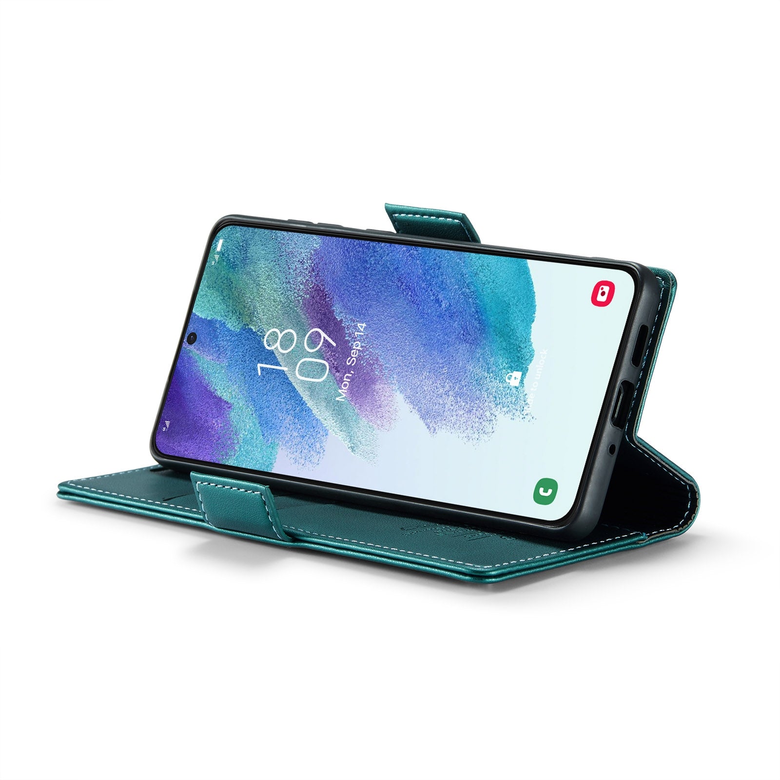 Samsung Galaxy S21 FE 5g Leather Wallet Case - RFID Blocking, Stand Function, Card Slots-buycases.co.uk