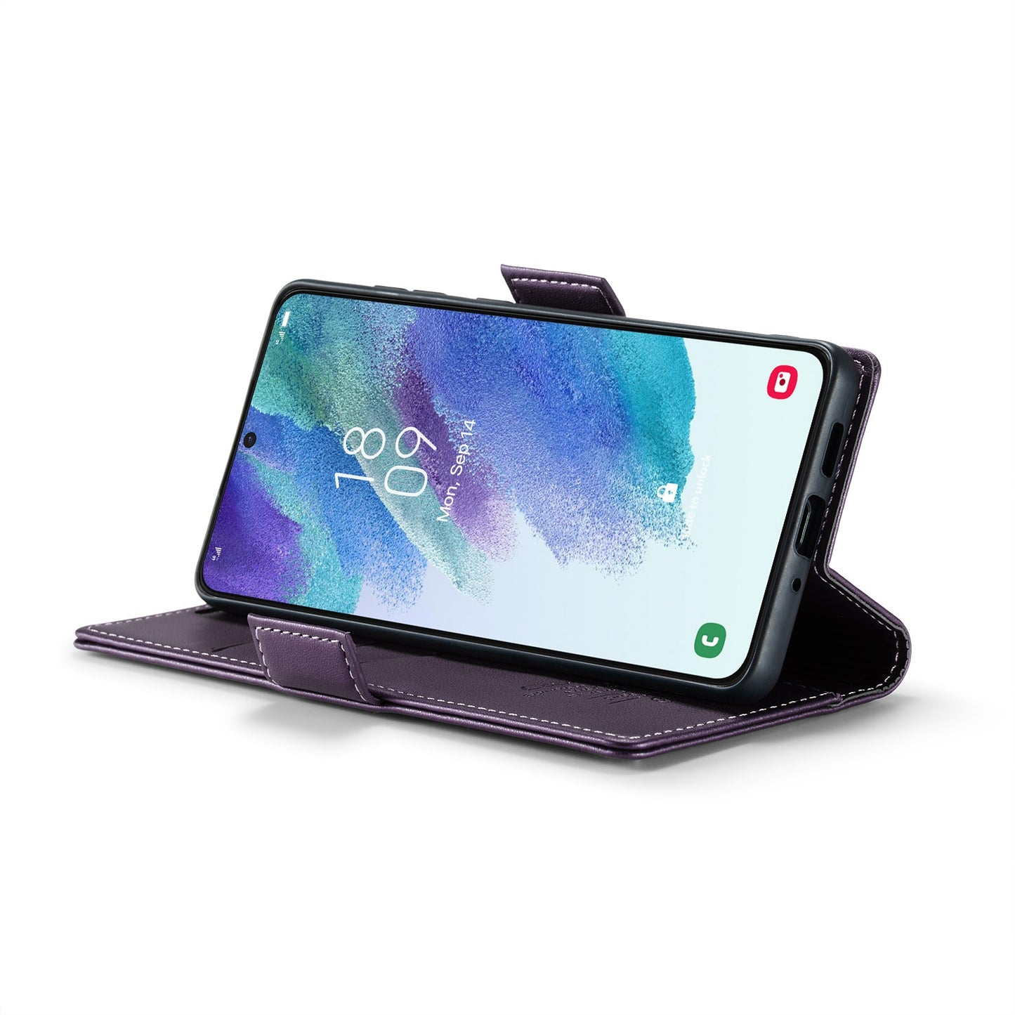 Samsung Galaxy S21 FE 5g Leather Wallet Case - RFID Blocking, Stand Function, Card Slots-buycases.co.uk