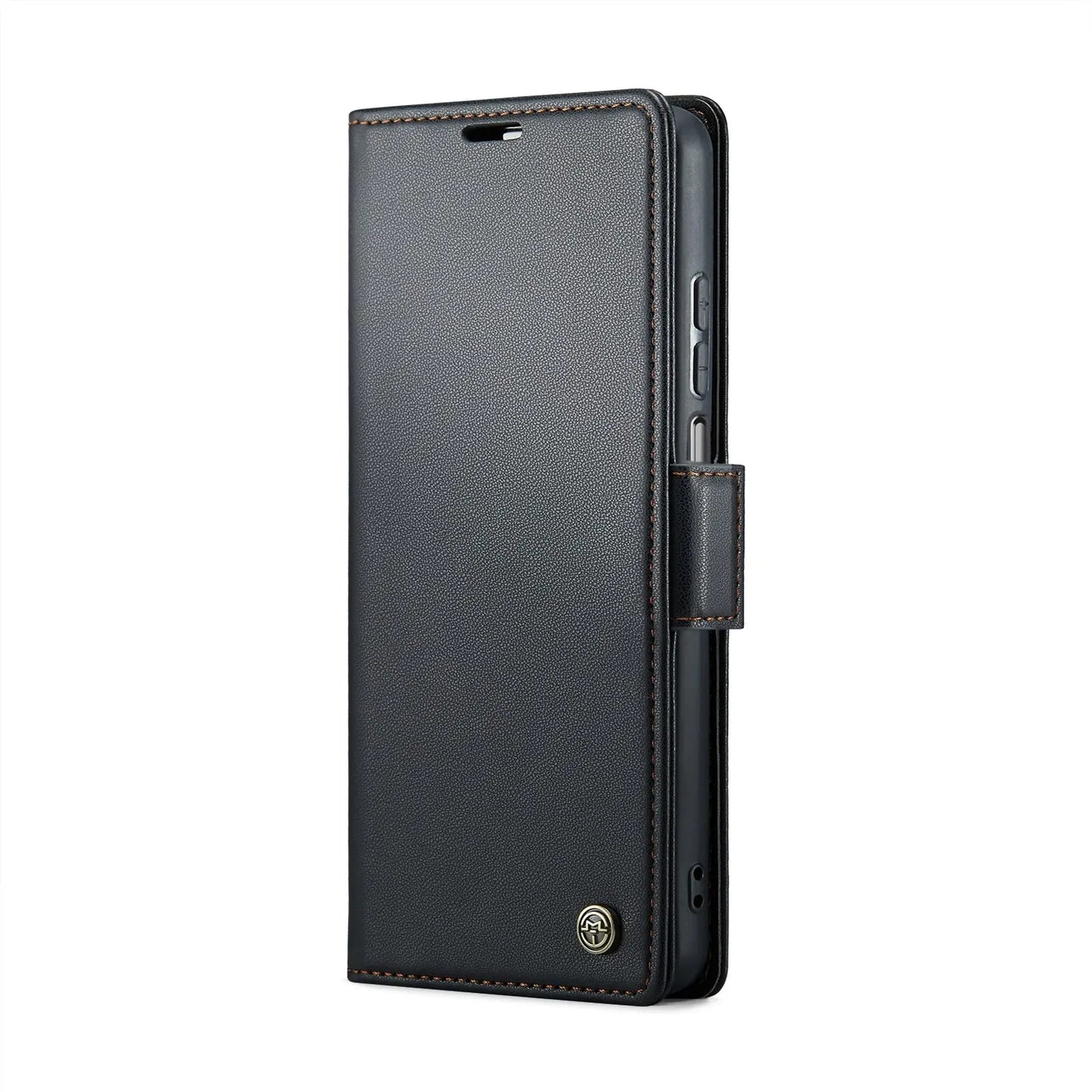 Samsung Galaxy A12 5g Leather Wallet Case - RFID Blocking, Stand Function, Card Slots-buycases.co.uk