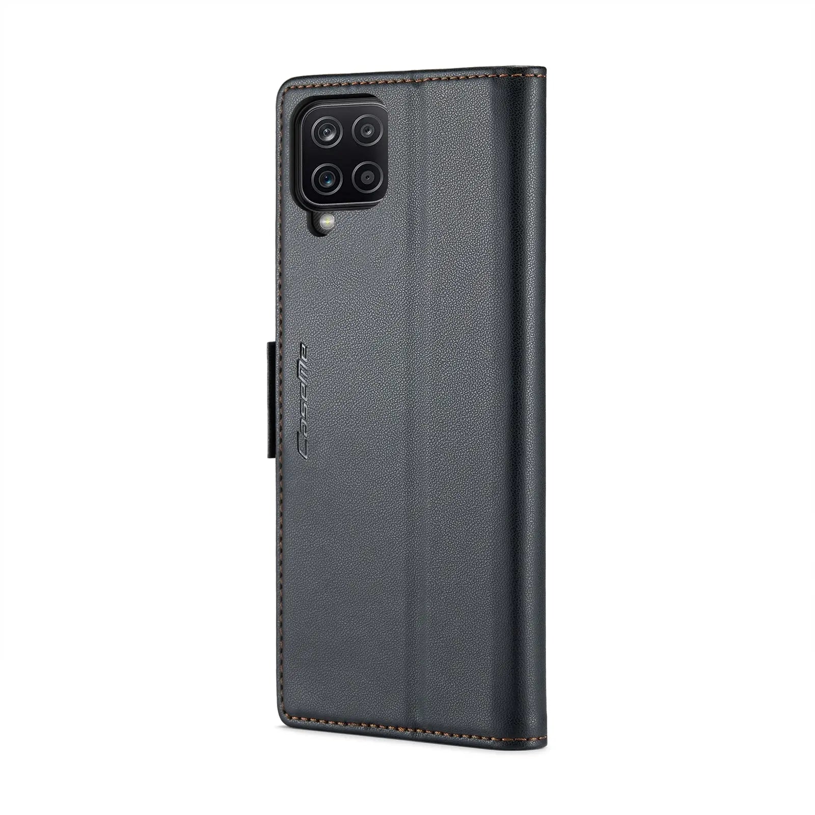 Samsung Galaxy A12 5g Leather Wallet Case - RFID Blocking, Stand Function, Card Slots-buycases.co.uk
