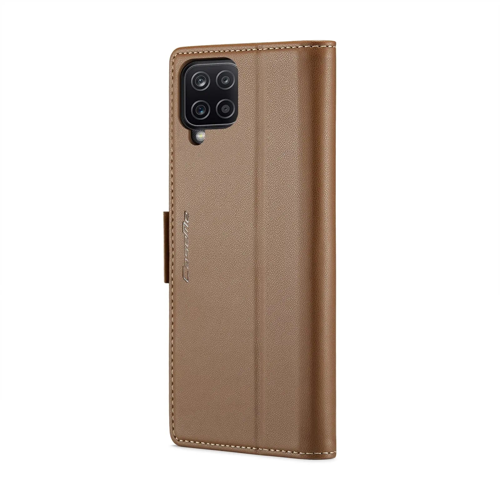 Samsung Galaxy A12 5g Leather Wallet Case - RFID Blocking, Stand Function, Card Slots-buycases.co.uk