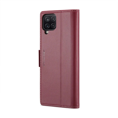 Samsung Galaxy A12 5g Leather Wallet Case - RFID Blocking, Stand Function, Card Slots-buycases.co.uk