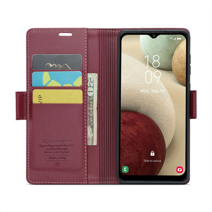 Samsung Galaxy A12 5g Leather Wallet Case - RFID Blocking, Stand Function, Card Slots-buycases.co.uk