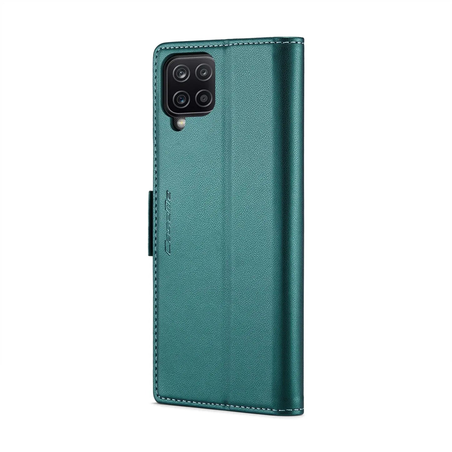 Samsung Galaxy A12 5g Leather Wallet Case - RFID Blocking, Stand Function, Card Slots-buycases.co.uk