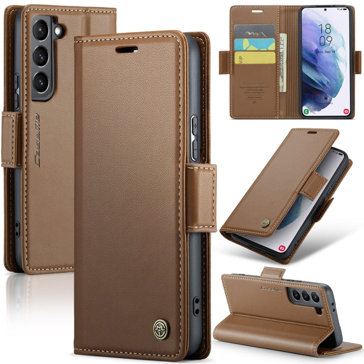 Samsung Galaxy S21 5g Leather Wallet Case - RFID Blocking, Stand Function, Card Slots-buycases.co.uk