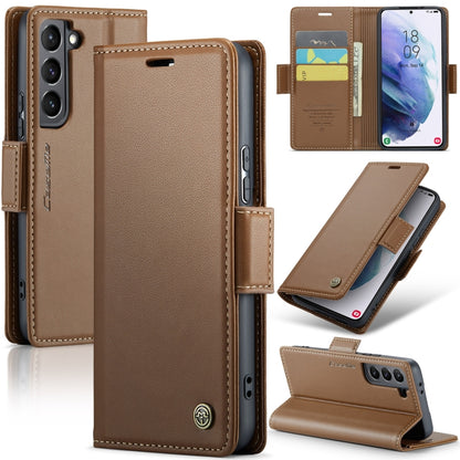 Samsung Galaxy S21+ 5g Leather Wallet Case - RFID Blocking, Stand Function, Card Slots-buycases.co.uk