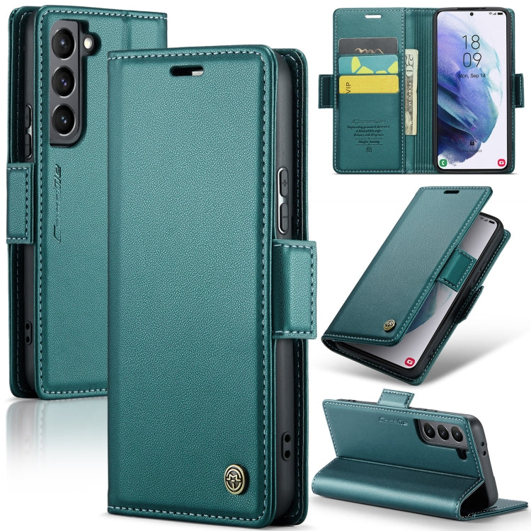Samsung Galaxy S21+ 5g Leather Wallet Case - RFID Blocking, Stand Function, Card Slots-buycases.co.uk