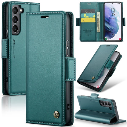 Samsung Galaxy S21+ 5g Leather Wallet Case - RFID Blocking, Stand Function, Card Slots-buycases.co.uk