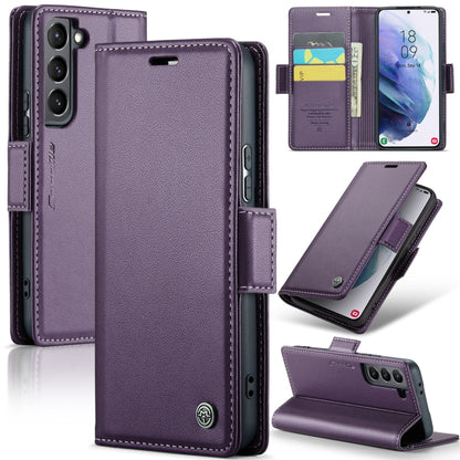 Samsung Galaxy S21+ 5g Leather Wallet Case - RFID Blocking, Stand Function, Card Slots-buycases.co.uk
