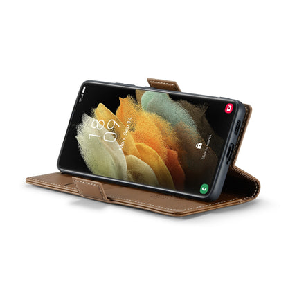 Samsung Galaxy S21 Ultra 5g Leather Wallet Case - RFID Blocking, Stand Function, Card Slots-buycases.co.uk