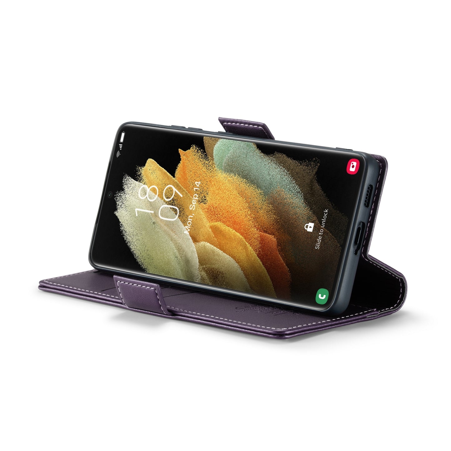 Samsung Galaxy S21 Ultra 5g Leather Wallet Case - RFID Blocking, Stand Function, Card Slots-buycases.co.uk