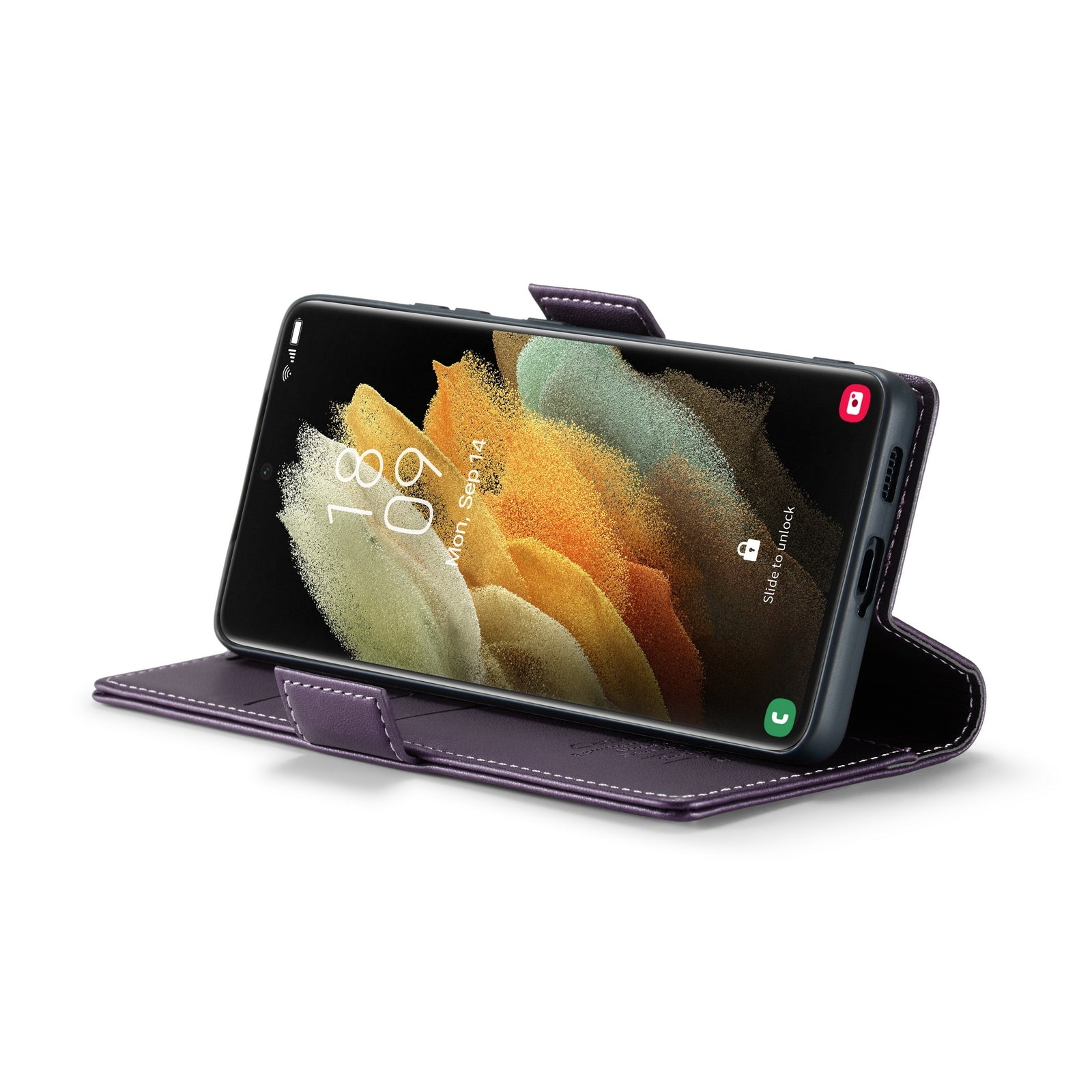 Samsung Galaxy S21 Ultra 5g Leather Wallet Case - RFID Blocking, Stand Function, Card Slots-buycases.co.uk