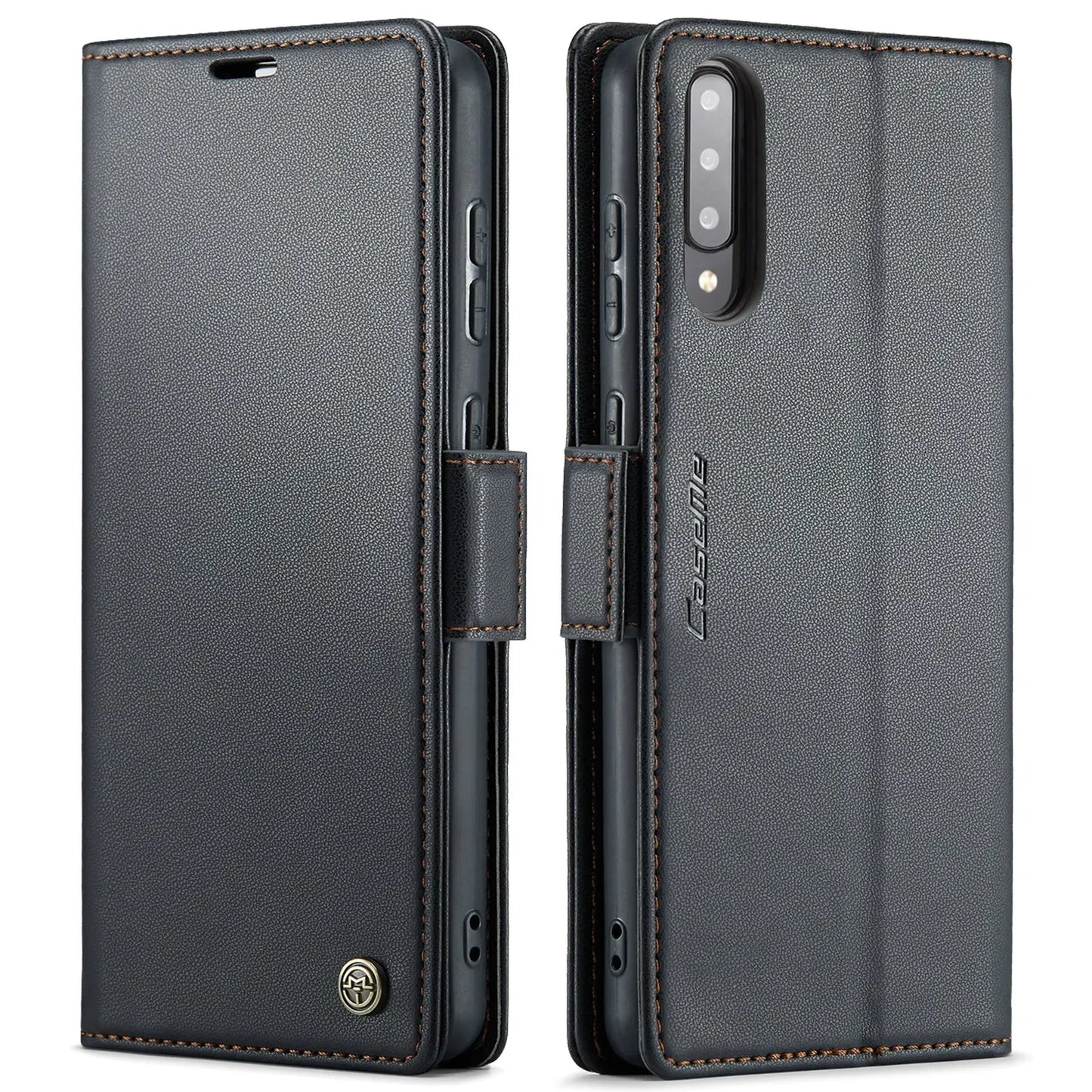 Samsung Galaxy A30s Leather Wallet Case - RFID Blocking, Stand Function, Card Slots-buycases.co.uk