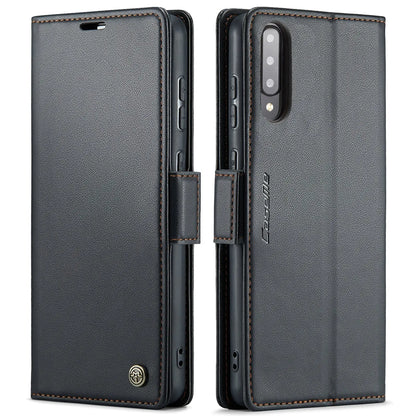 Samsung Galaxy A50/A50s Leather Wallet Case - RFID Blocking, Stand Function, Card Slots-buycases.co.uk