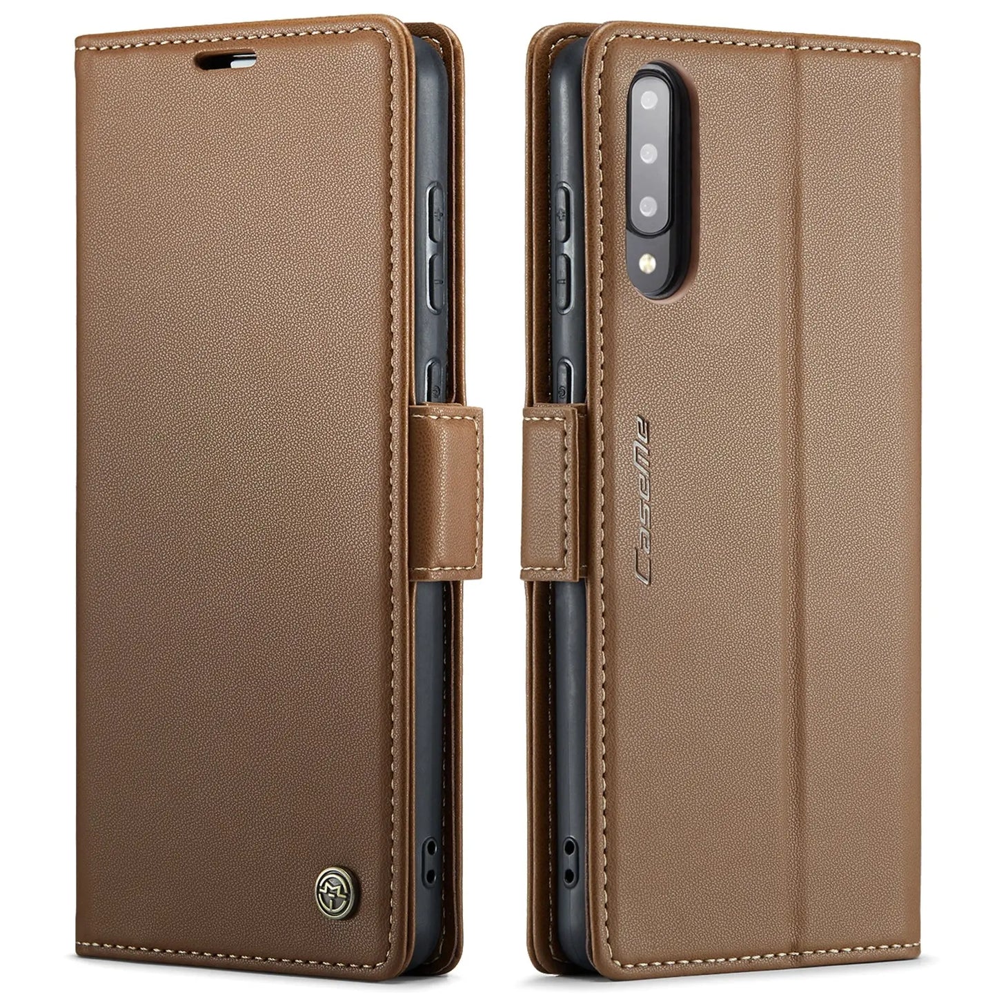 Samsung Galaxy A30s Leather Wallet Case - RFID Blocking, Stand Function, Card Slots-buycases.co.uk