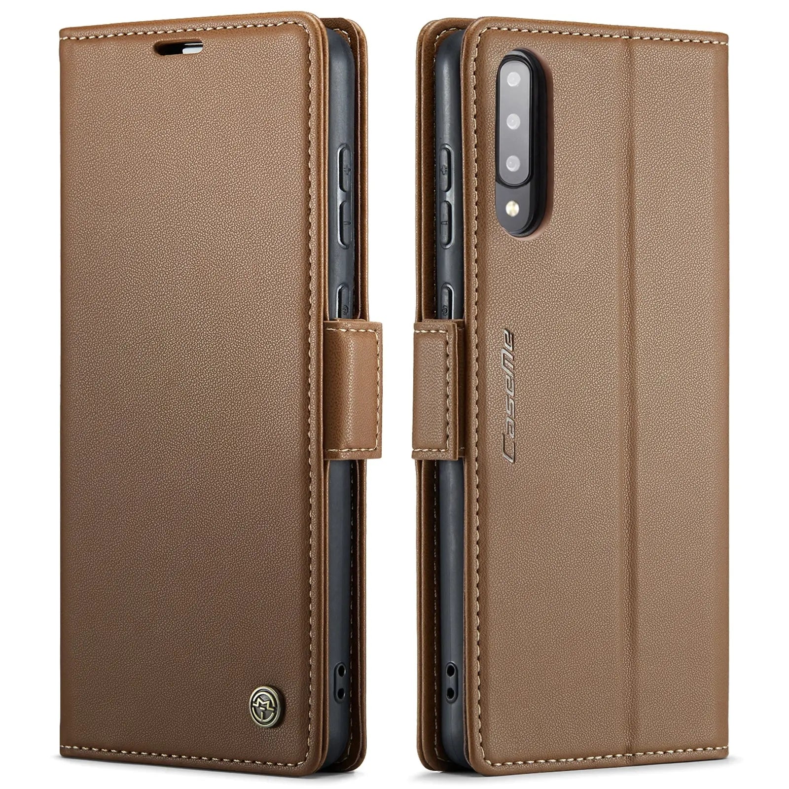 Samsung Galaxy A30s Leather Wallet Case - RFID Blocking, Stand Function, Card Slots-buycases.co.uk