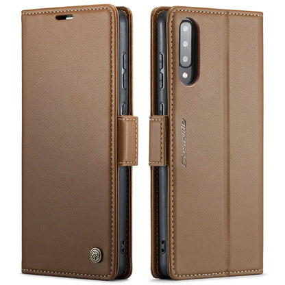 Samsung Galaxy A50/A50s Leather Wallet Case - RFID Blocking, Stand Function, Card Slots-buycases.co.uk
