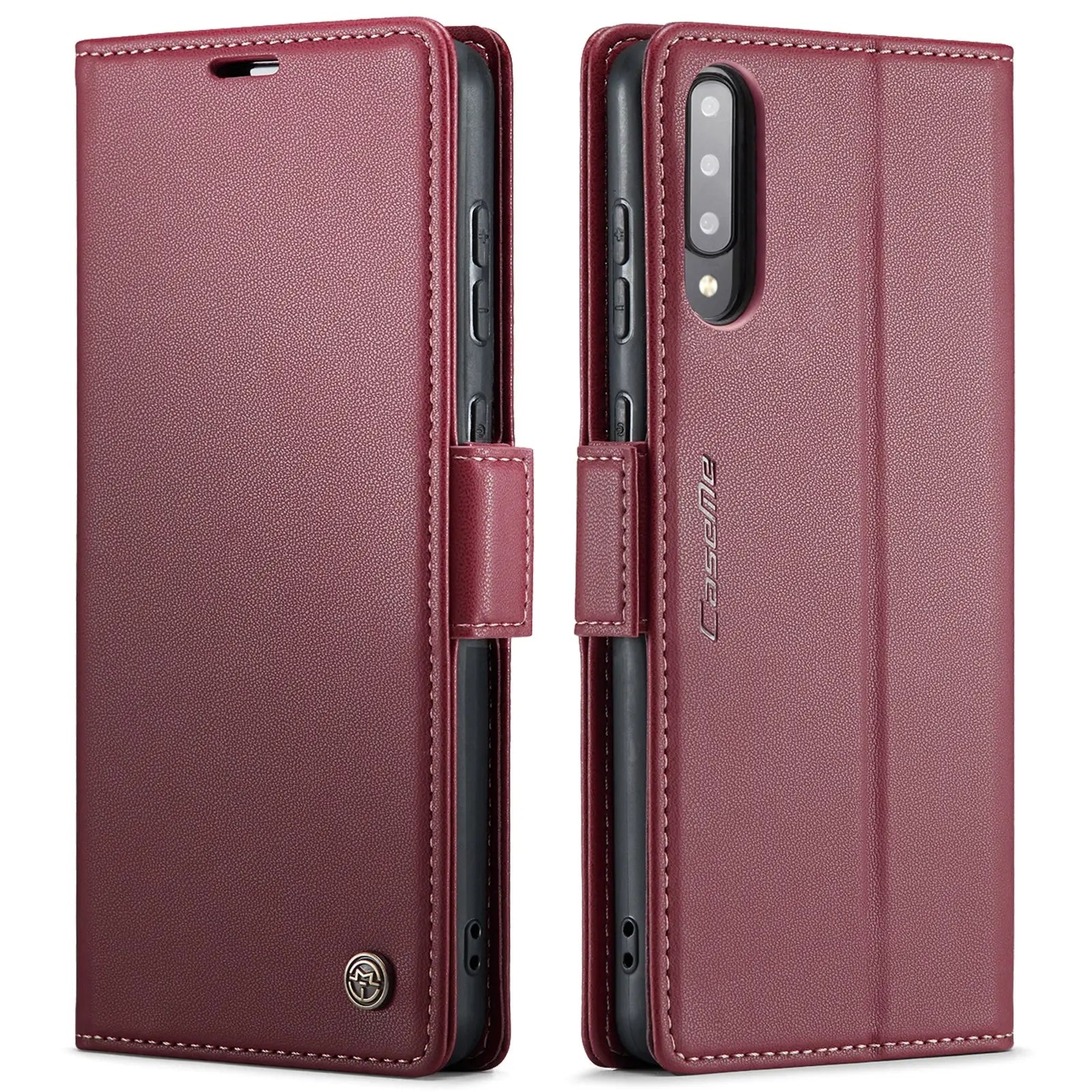 Samsung Galaxy A30s Leather Wallet Case - RFID Blocking, Stand Function, Card Slots-buycases.co.uk