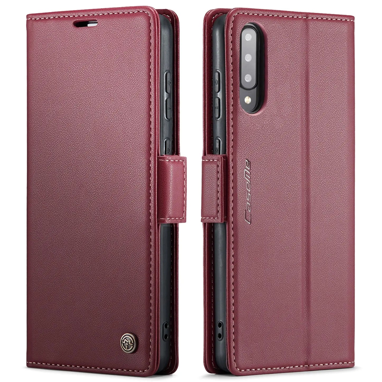 Samsung Galaxy A50/A50s Leather Wallet Case - RFID Blocking, Stand Function, Card Slots-buycases.co.uk