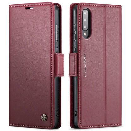 Samsung Galaxy A50/A50s Leather Wallet Case - RFID Blocking, Stand Function, Card Slots-buycases.co.uk