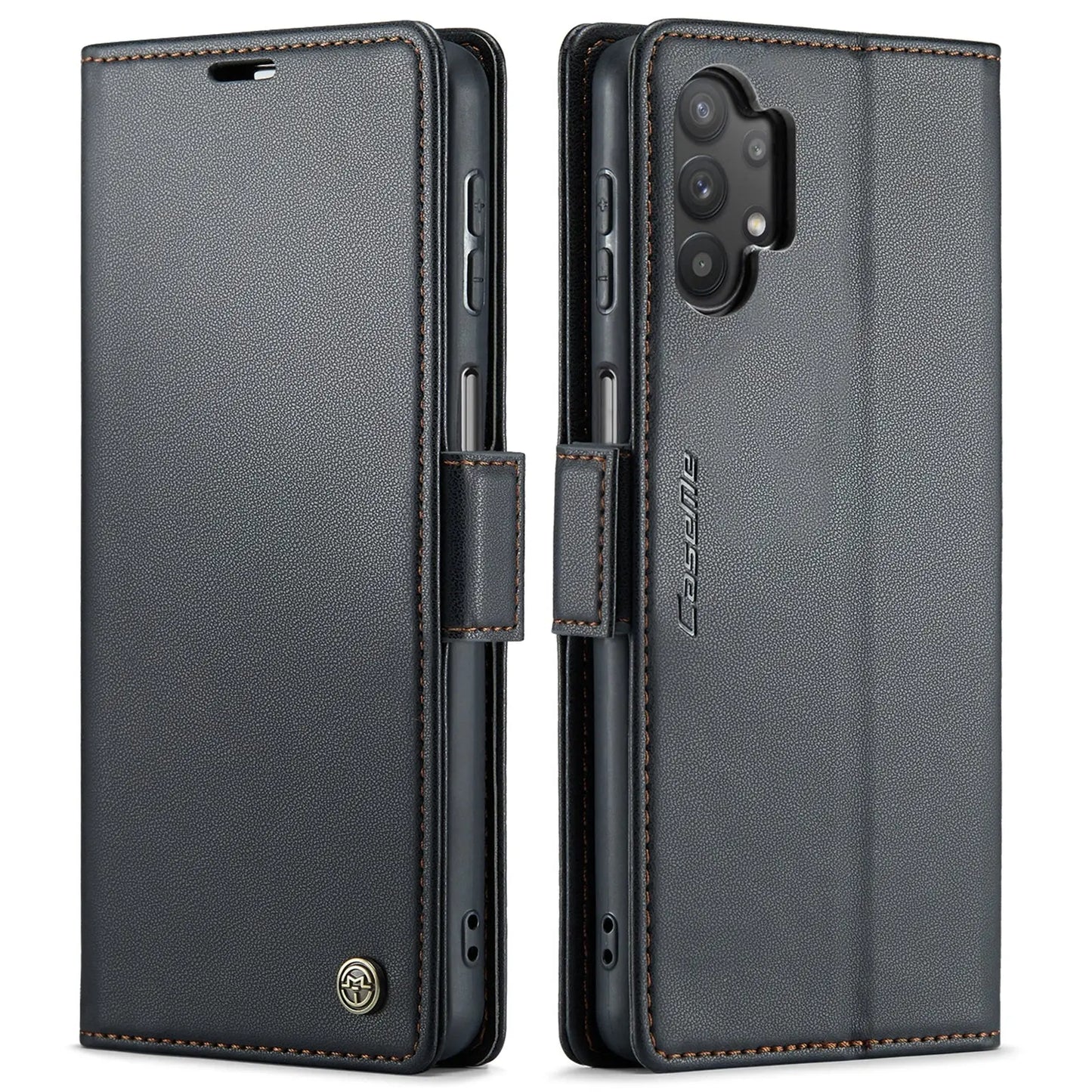 Samsung Galaxy A32 Leather Wallet Case - RFID Blocking, Stand Function, Card Slots-buycases.co.uk