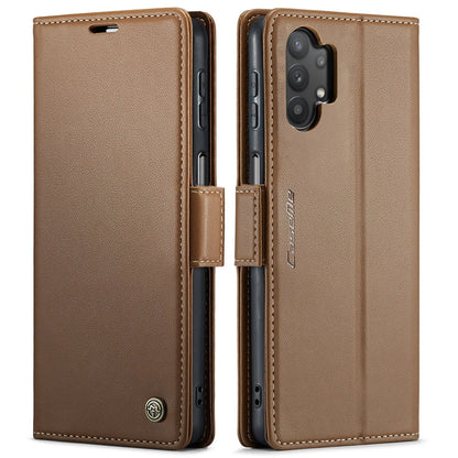 Samsung Galaxy M32 5g Leather Wallet Case - RFID Blocking, Stand Function, Card Slots-buycases.co.uk