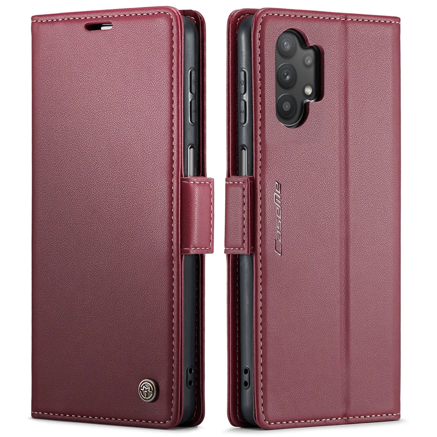 Samsung Galaxy A32 Leather Wallet Case - RFID Blocking, Stand Function, Card Slots-buycases.co.uk