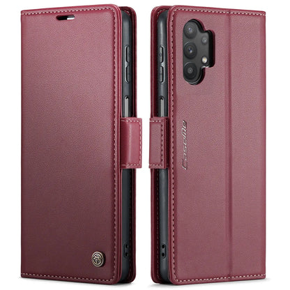 Samsung Galaxy M32 5g Leather Wallet Case - RFID Blocking, Stand Function, Card Slots-buycases.co.uk
