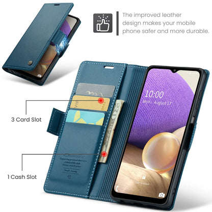 Samsung Galaxy M32 5g Leather Wallet Case - RFID Blocking, Stand Function, Card Slots-buycases.co.uk