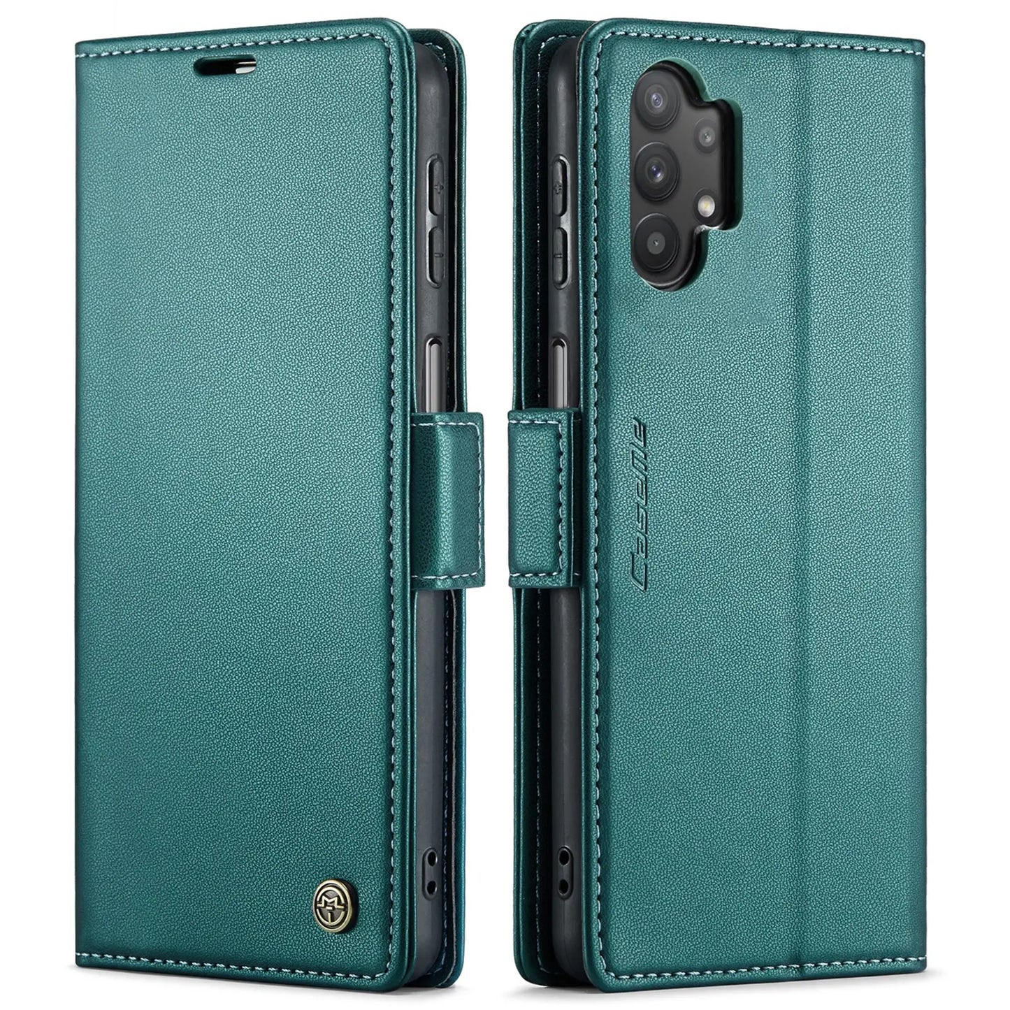 Samsung Galaxy A32 Leather Wallet Case - RFID Blocking, Stand Function, Card Slots-buycases.co.uk