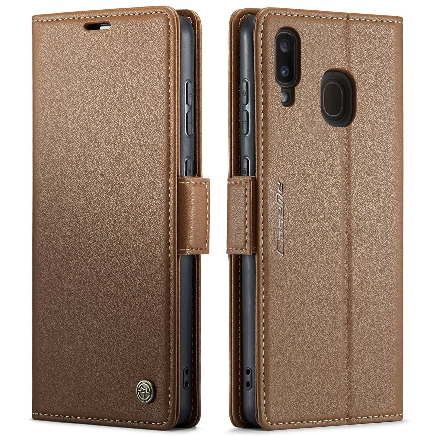Samsung Galaxy A40 Leather Wallet Case - RFID Blocking, Stand Function, Card Slots-buycases.co.uk