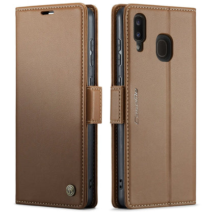Samsung Galaxy A40 Leather Wallet Case - RFID Blocking, Stand Function, Card Slots-buycases.co.uk