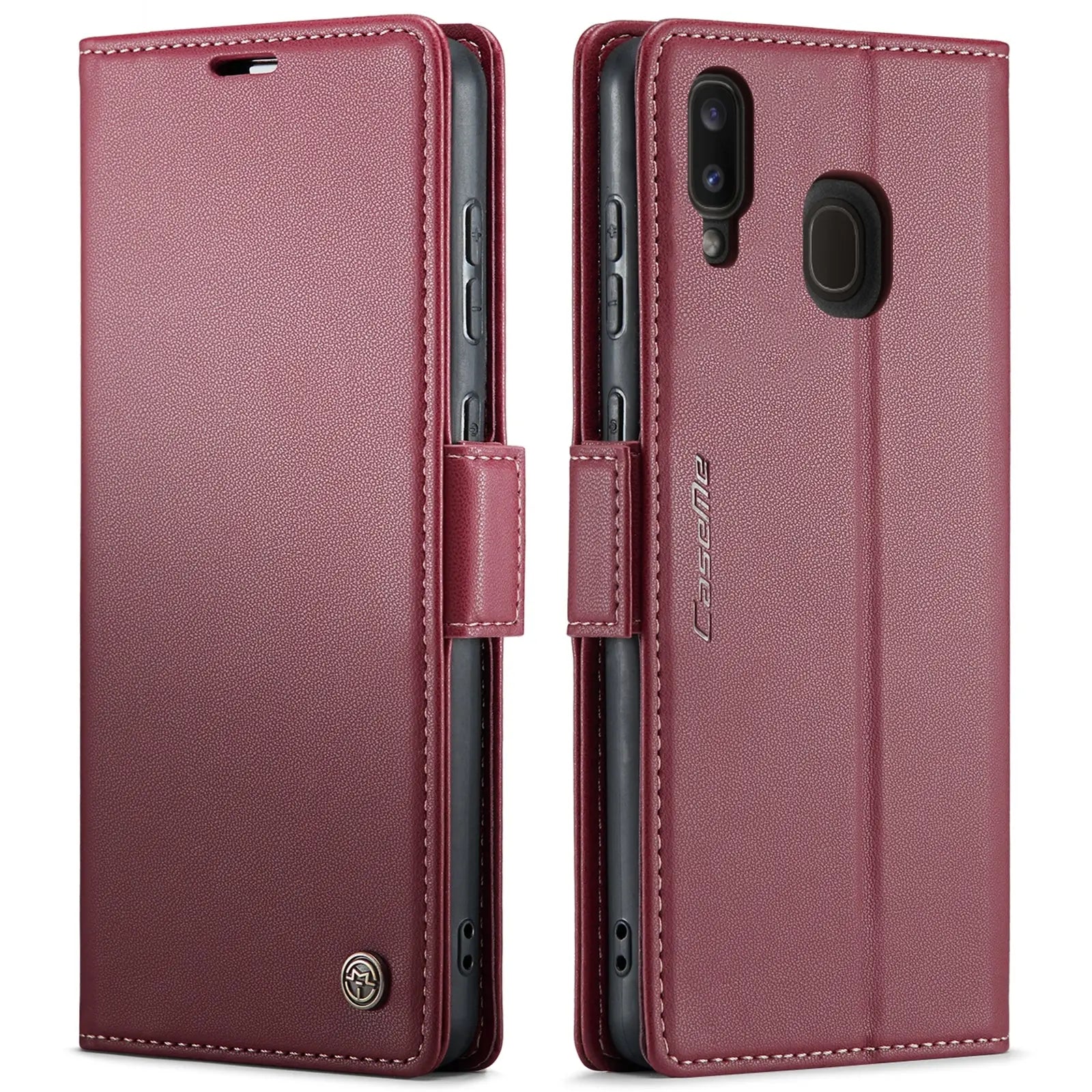 Samsung Galaxy A40 Leather Wallet Case - RFID Blocking, Stand Function, Card Slots-buycases.co.uk