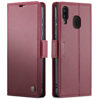 Samsung Galaxy A40 Leather Wallet Case - RFID Blocking, Stand Function, Card Slots-buycases.co.uk