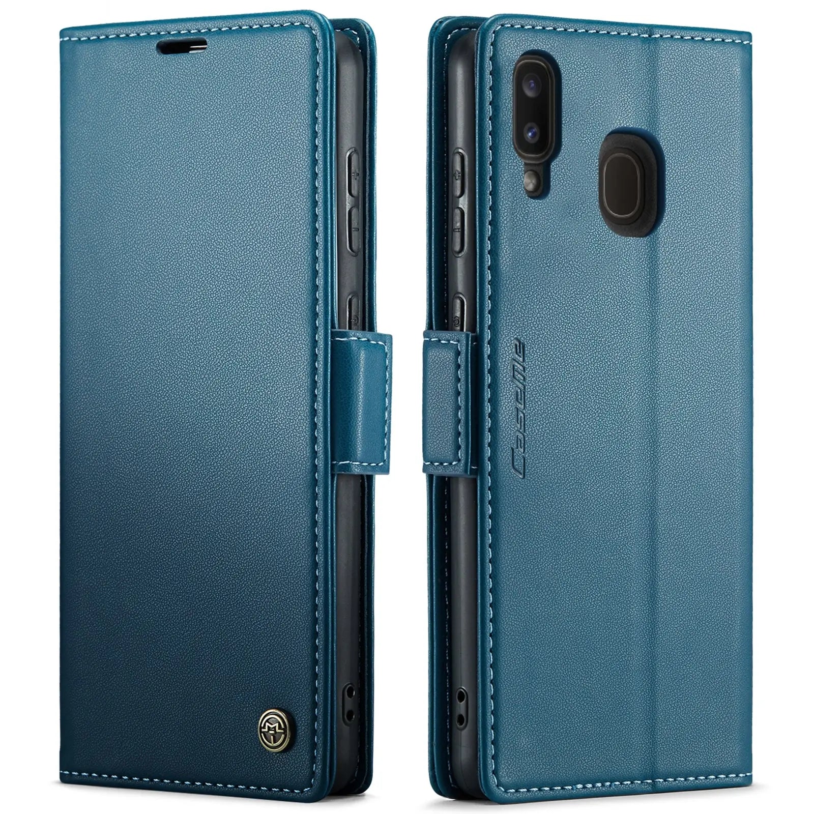 Samsung Galaxy A40 Leather Wallet Case - RFID Blocking, Stand Function, Card Slots-buycases.co.uk