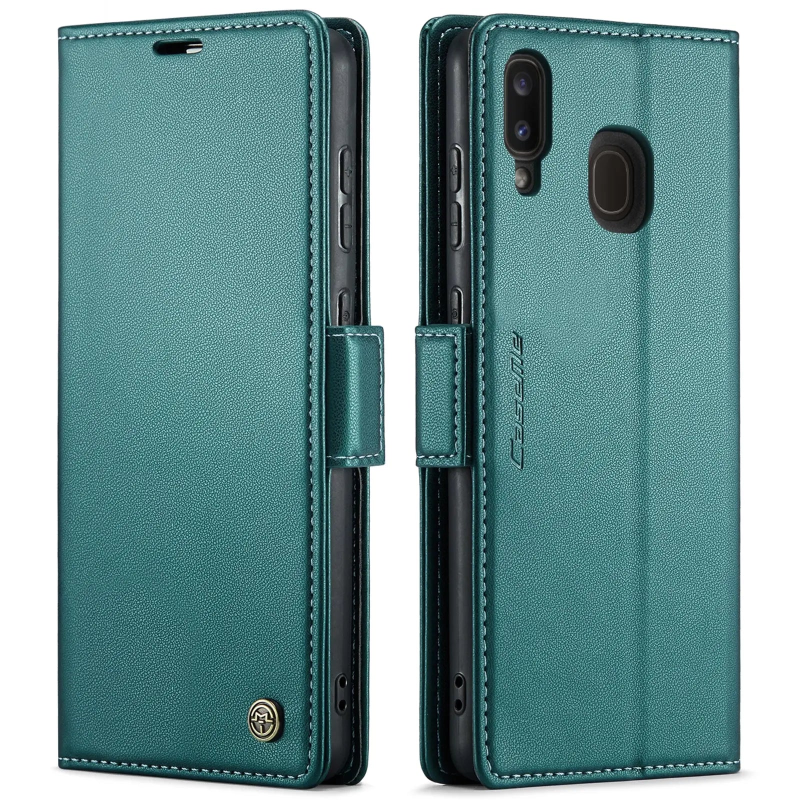 Samsung Galaxy A40 Leather Wallet Case - RFID Blocking, Stand Function, Card Slots-buycases.co.uk