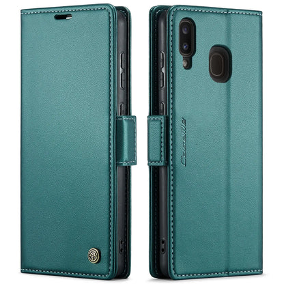 Samsung Galaxy A40 Leather Wallet Case - RFID Blocking, Stand Function, Card Slots-buycases.co.uk