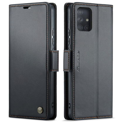 Samsung Galaxy A71 4g Leather Wallet Case - RFID Blocking, Stand Function, Card Slots-buycases.co.uk