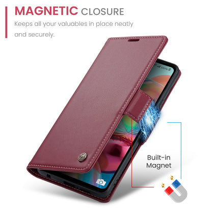 Samsung Galaxy A71 4g Leather Wallet Case - RFID Blocking, Stand Function, Card Slots-buycases.co.uk