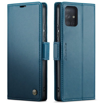 Samsung Galaxy A71 4g Leather Wallet Case - RFID Blocking, Stand Function, Card Slots-buycases.co.uk