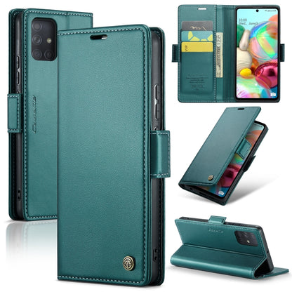 Samsung Galaxy A71 4g Leather Wallet Case - RFID Blocking, Stand Function, Card Slots-buycases.co.uk