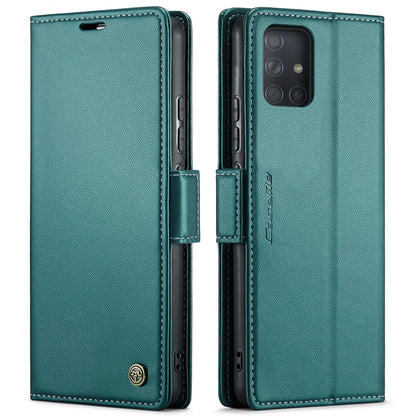 Samsung Galaxy A71 4g Leather Wallet Case - RFID Blocking, Stand Function, Card Slots-buycases.co.uk