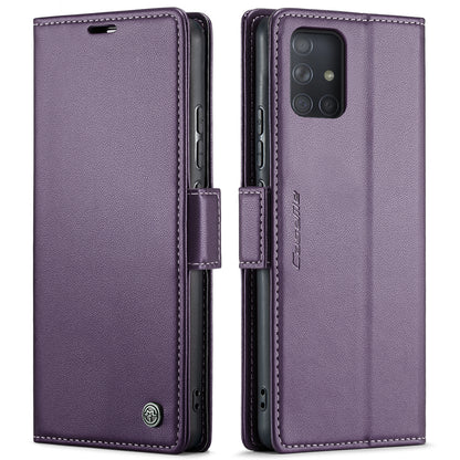 Samsung Galaxy A71 4g Leather Wallet Case - RFID Blocking, Stand Function, Card Slots-buycases.co.uk