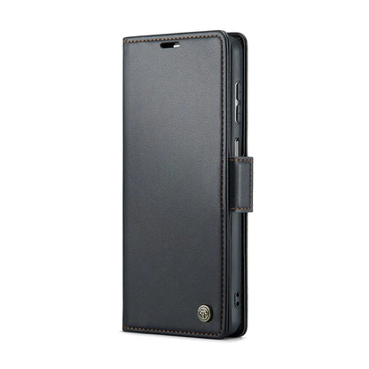 Samsung Galaxy A13 Leather Wallet Case - RFID Blocking, Stand Function, Card Slots-buycases.co.uk