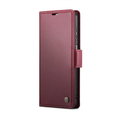 Samsung Galaxy M13 5g Leather Wallet Case - RFID Blocking, Stand Function, Card Slots-buycases.co.uk