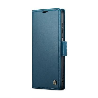 Samsung Galaxy A13 Leather Wallet Case - RFID Blocking, Stand Function, Card Slots-buycases.co.uk