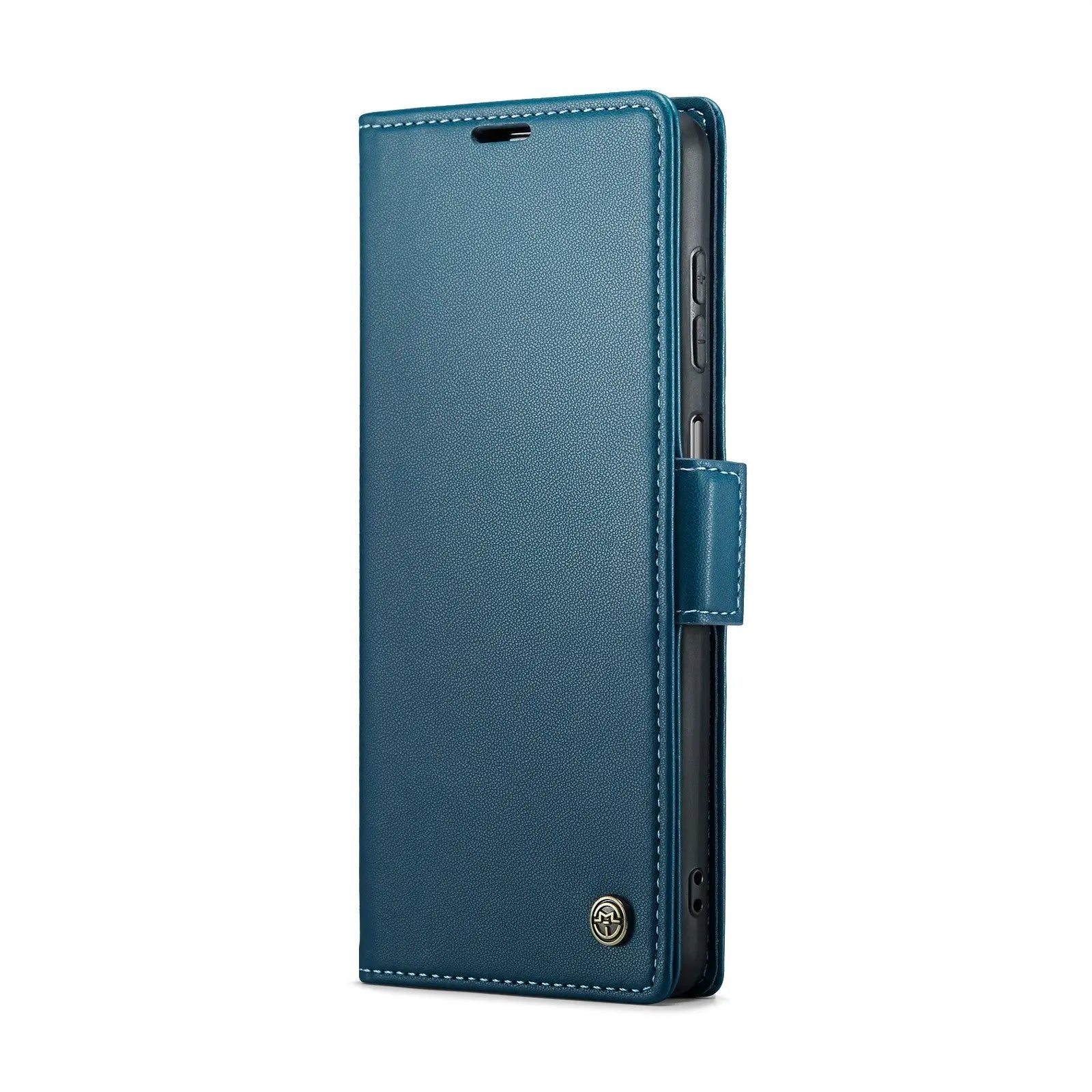 Samsung Galaxy M13 5g Leather Wallet Case - RFID Blocking, Stand Function, Card Slots-buycases.co.uk