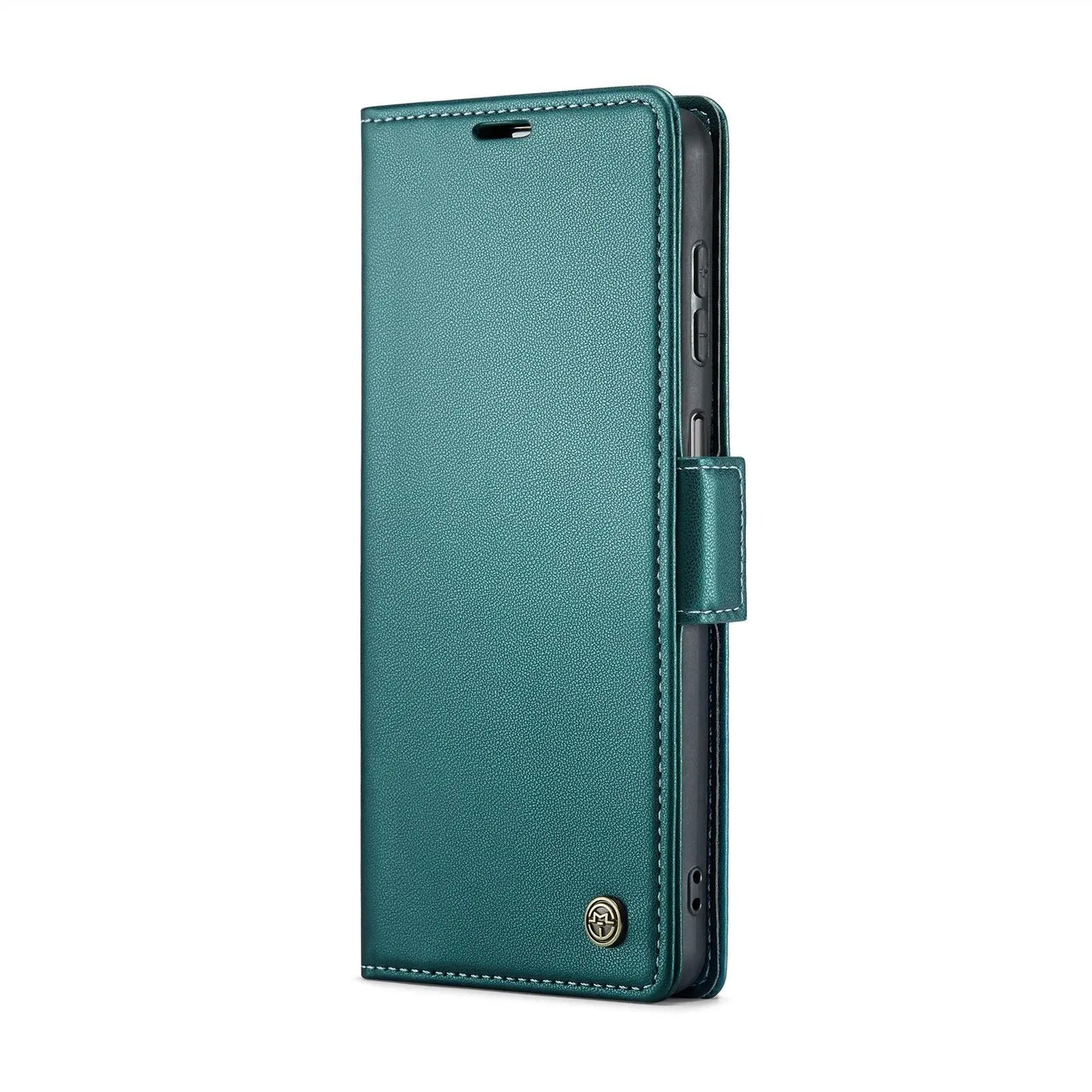 Samsung Galaxy M13 5g Leather Wallet Case - RFID Blocking, Stand Function, Card Slots-buycases.co.uk