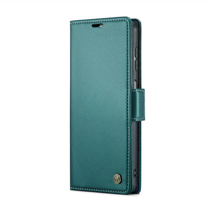 Samsung Galaxy M13 5g Leather Wallet Case - RFID Blocking, Stand Function, Card Slots-buycases.co.uk