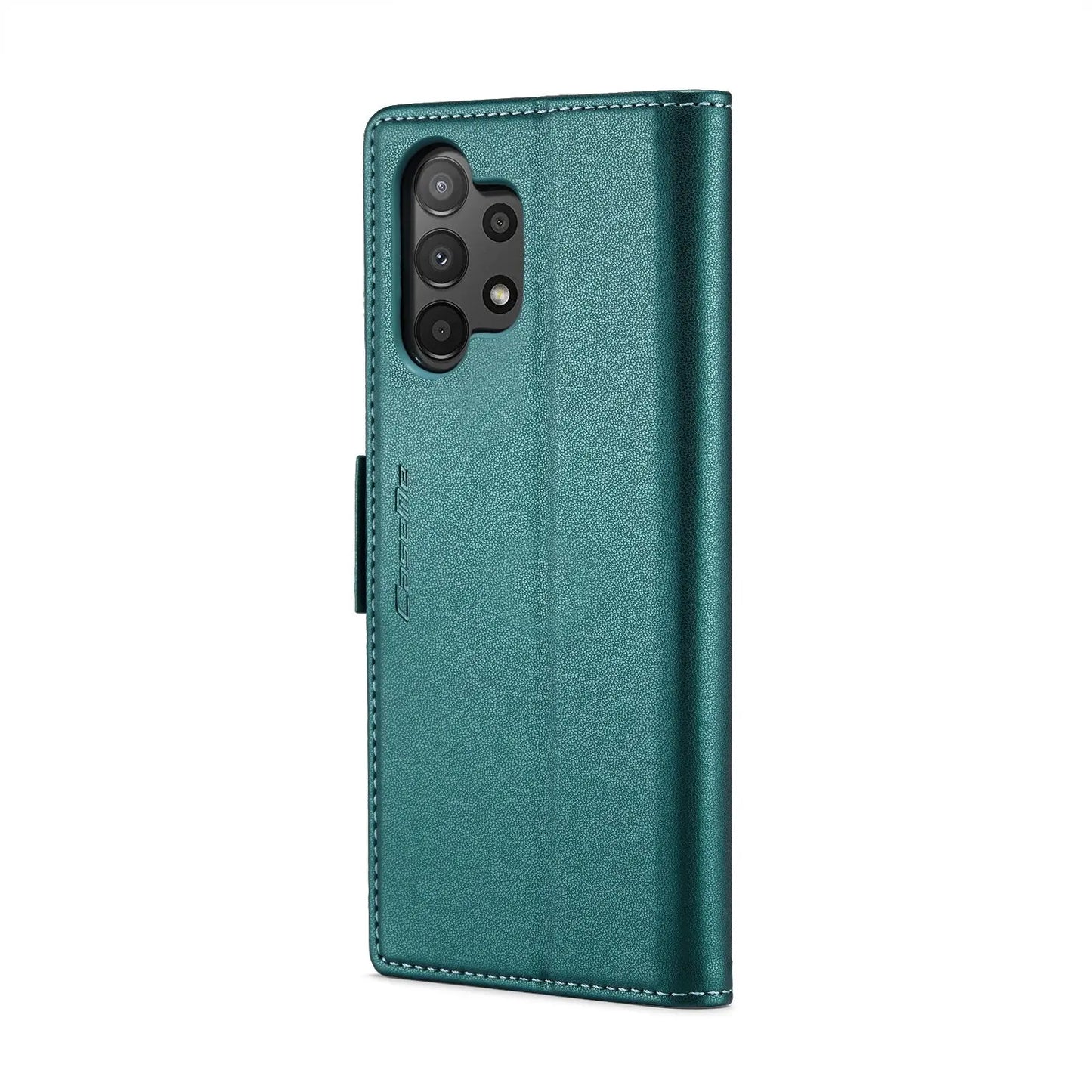 Samsung Galaxy A13 Leather Wallet Case - RFID Blocking, Stand Function, Card Slots-buycases.co.uk